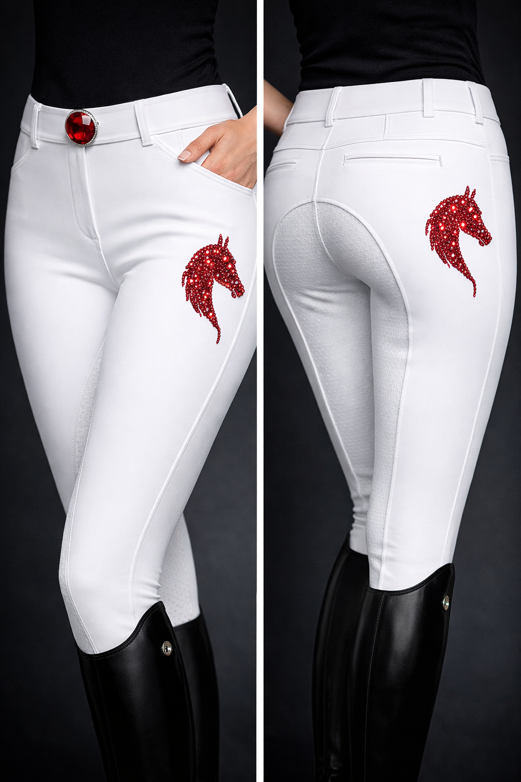 Pantalone gioiello- donna- CRIMISON EQUUS