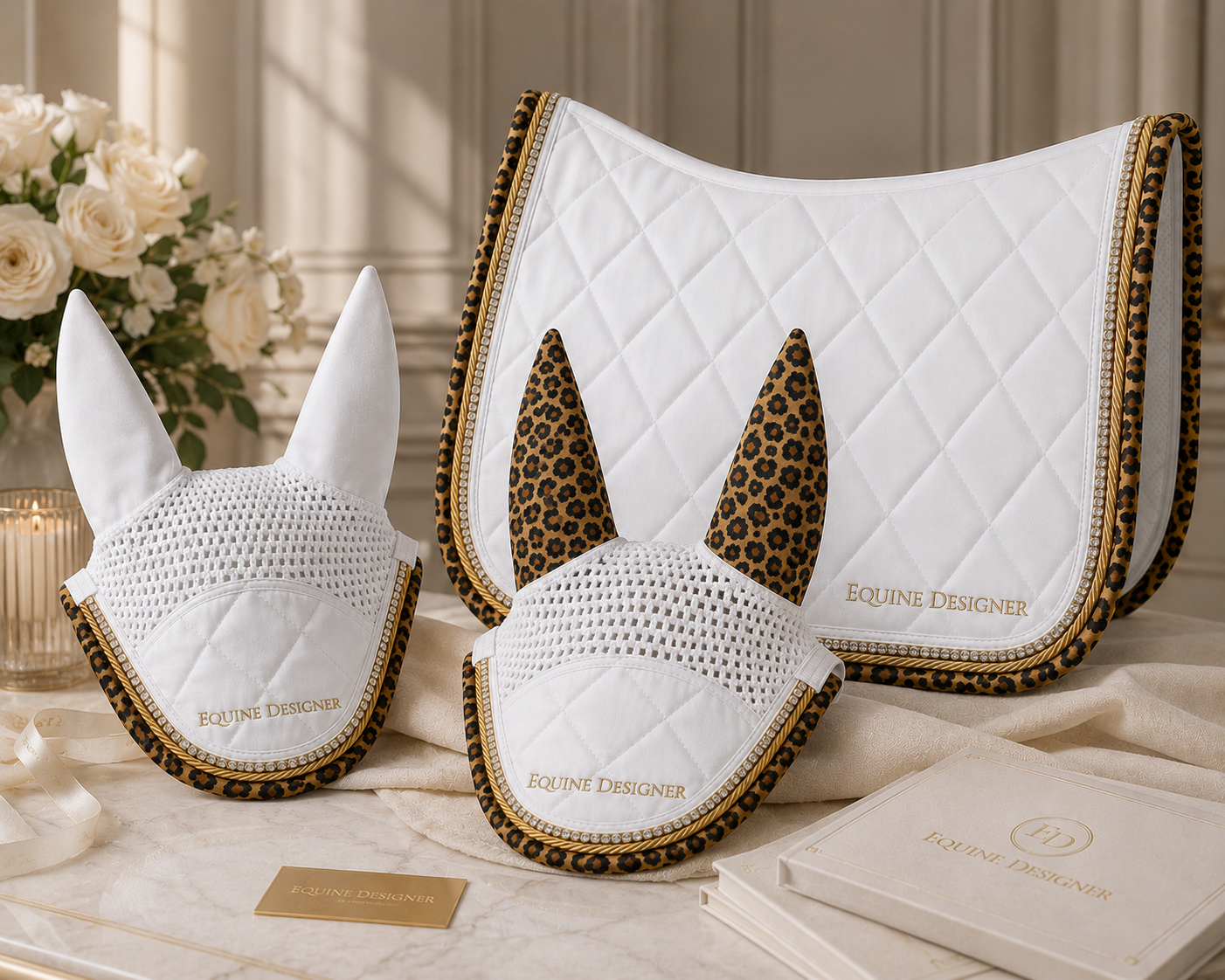 Set sottosella e cuffietta MONARCH LEOPARD