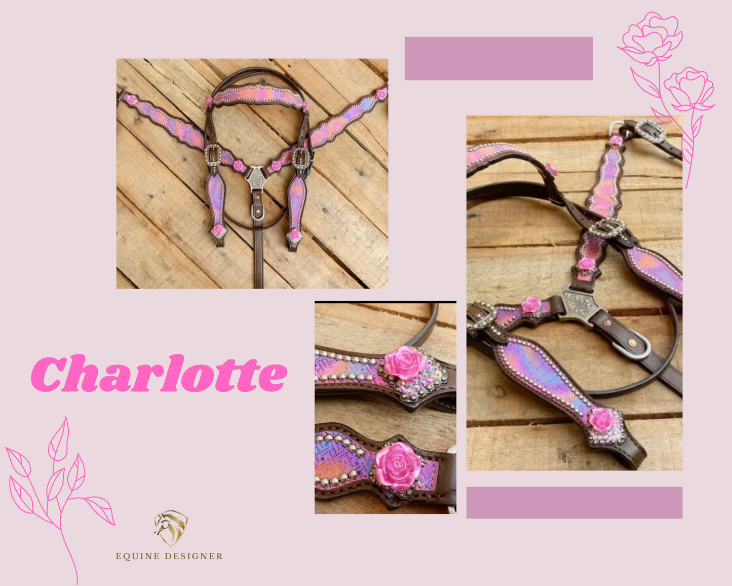 Set testiera e pettorali CHARLOTTE