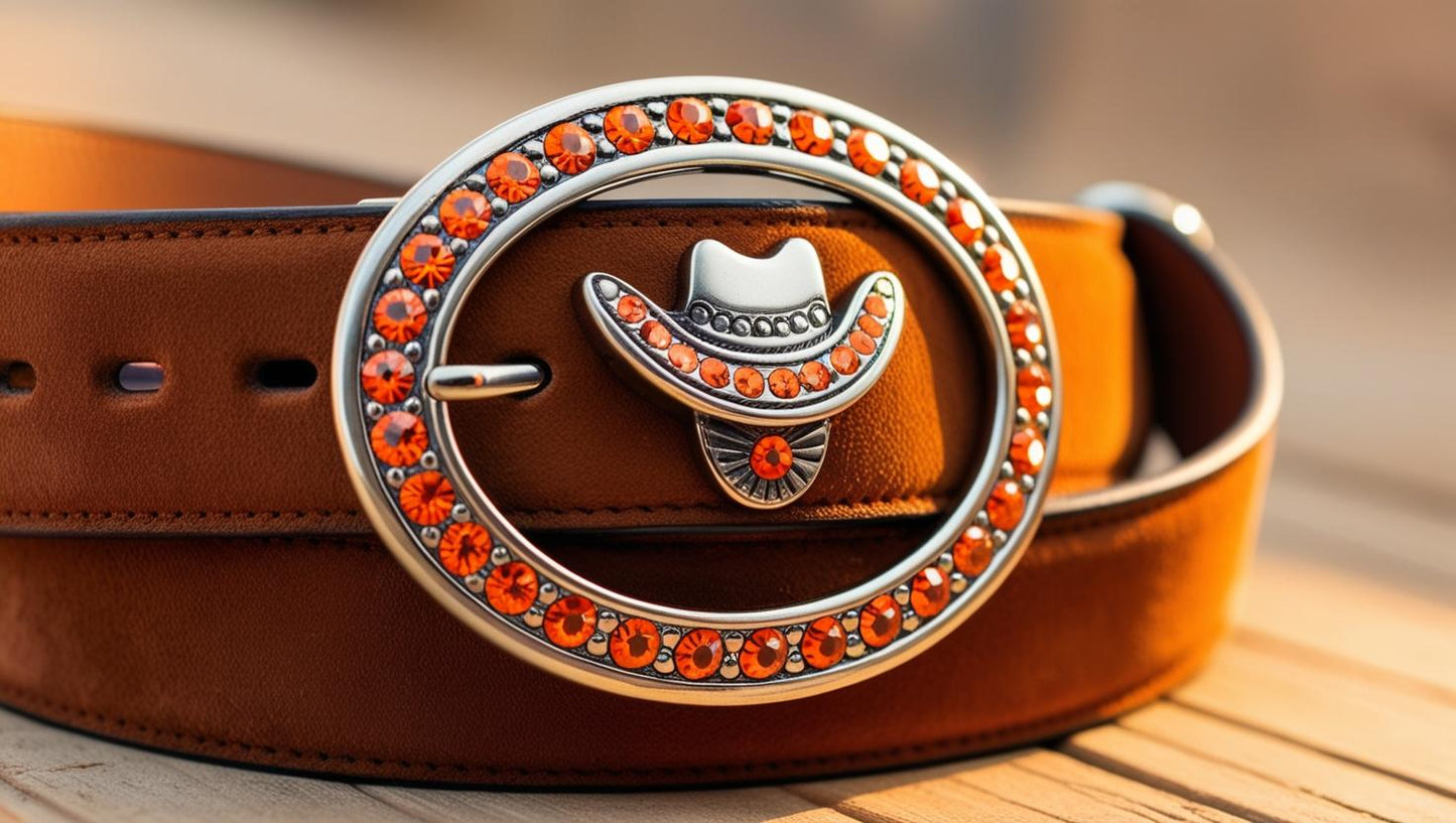 Cintura COWBOY GLITTER ORANGE