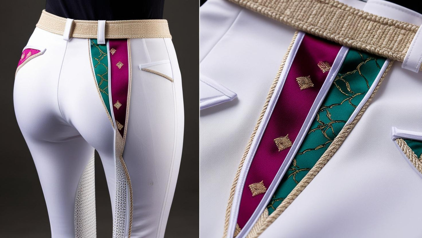 Pantalone equestre bianco donna IKEBANA RIDE