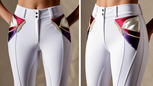 Pantalone equestre bianco donna IKEBANA RIDE