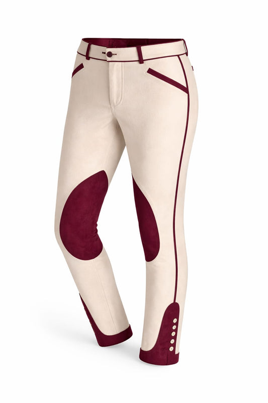 Pantalone equestre da gara uomo- GRAND CHAMPAGNE