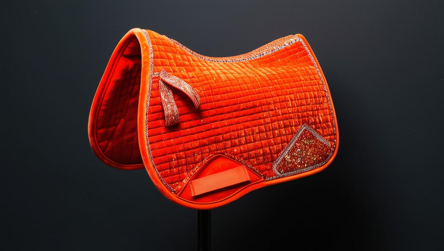 Set sottosella e briglia ELEGANZA FLUO